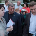 Михаил Ромодин и Сергей Филиппов провели встречу с жителями микрорайона Сельхозтехника в Скопине