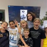 Юлия Литневская провела урок Мужества, посвященный подвигу Виктора Талалихина