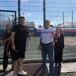 По народной программе «Единой России» в Большереченском районе открыли новую спортплощадку