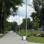 В Гвардейском севере продолжается работа по благоустройству территории