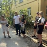 Андрей Тихонов и Анастасия Дементьева приняли участие в проверке хода выполнения работ по благоустройству