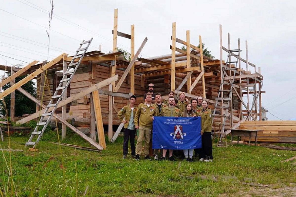 Студенческий реставрационный отряд «Артель» из Архангельской области завершил трудовой сезон