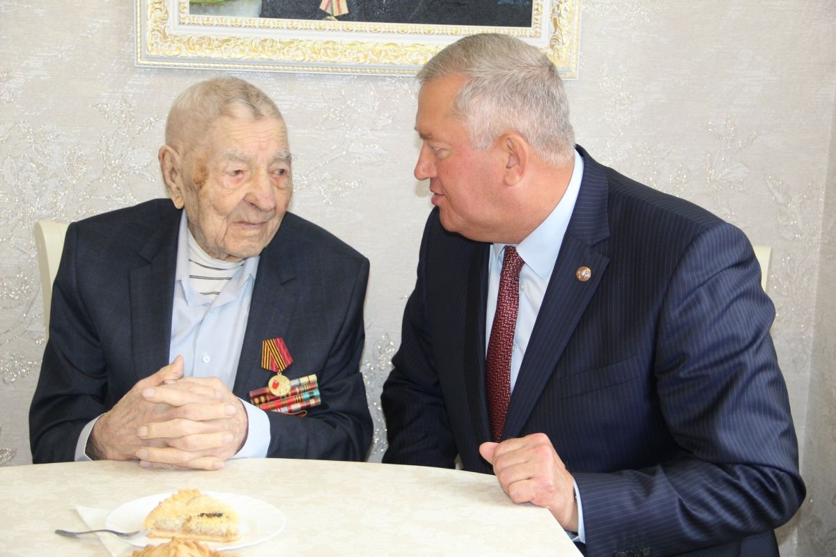 Единственному заинскому ветерану Великой Отечественной войны исполнилось 103 года