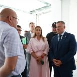 Игорь Кобзев проверил ход капитального ремонта лицея в Черемхово