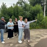Елена Синица провела рабочий выезд в поселок Канищево