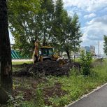 Партдесант города Стерлитамака оценил ход благоустройства аллеи на улице Элеваторной