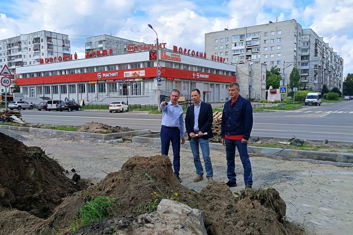Преображается территория по улице Ломоносова в Северодвинске