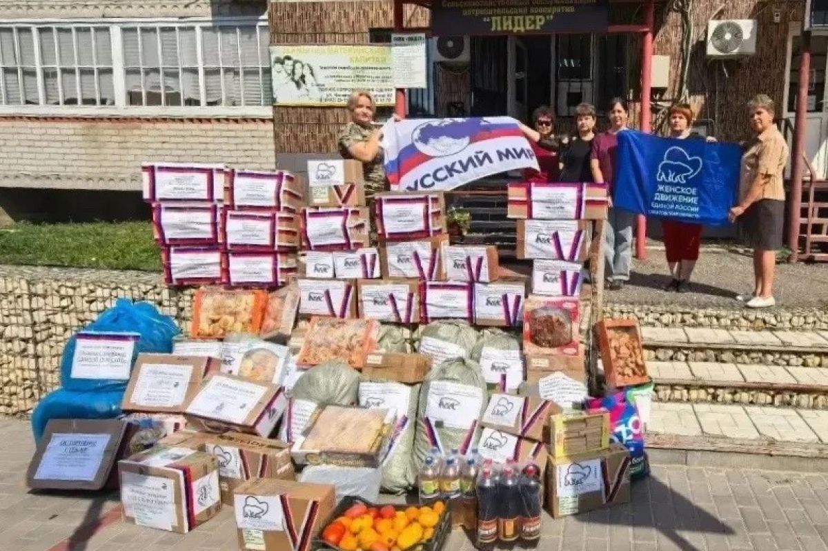 Участницы партпроекта «Женское движение Единой России» отправили очередную партию гуманитарного груза
