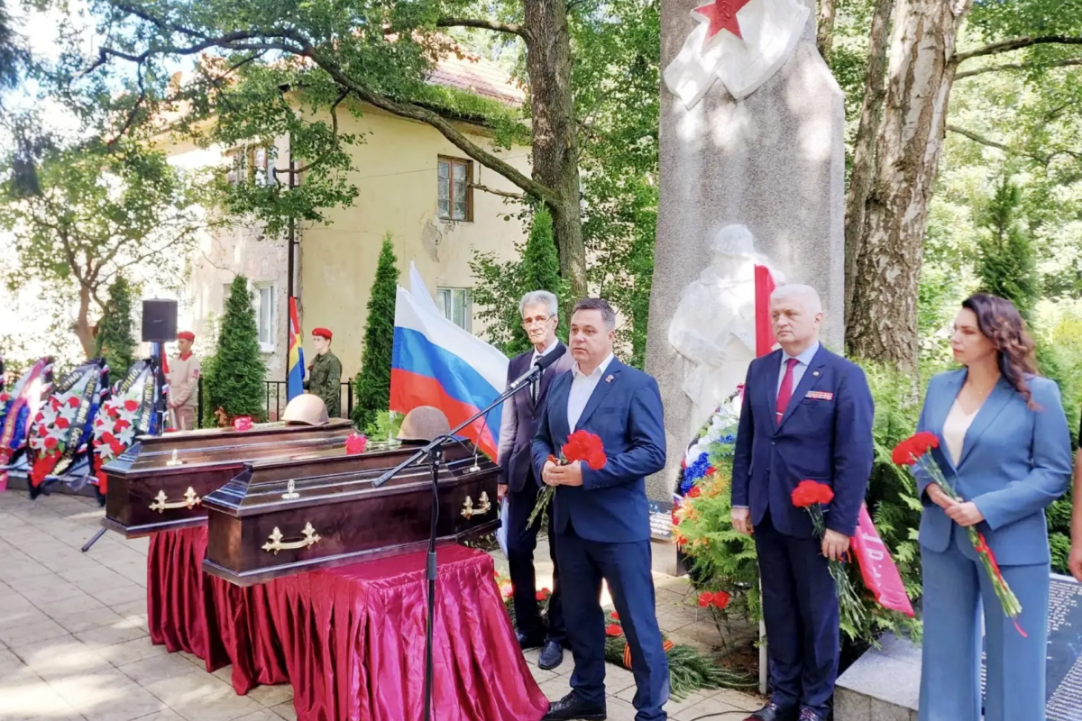Проект «Историческая память»: В пос. Черепаново перезахоронили останки советских воинов