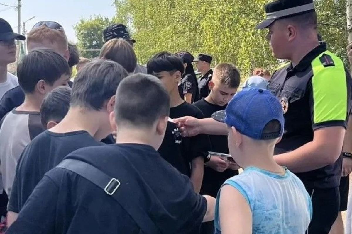 В Энгельсе в детском лагере «Буревестник» прошло спортивно-профилактическое мероприятие