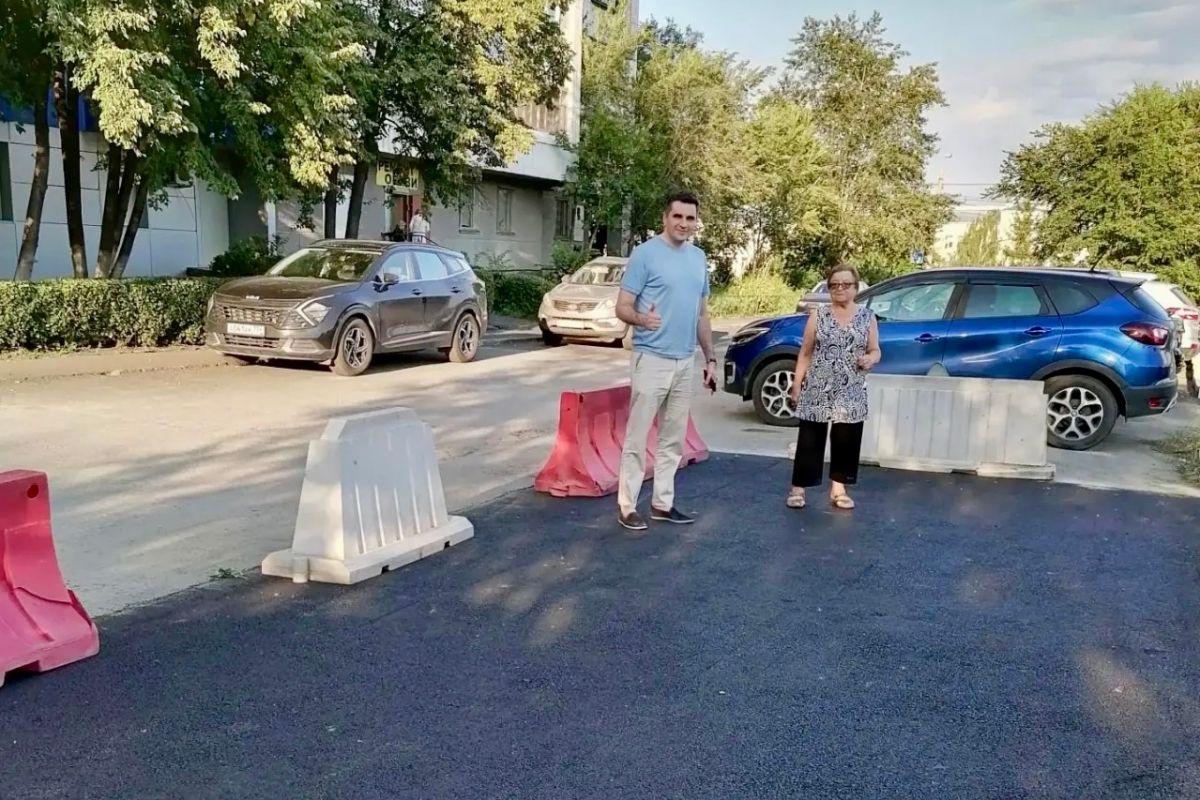 В Советском районе благоустроили парковку по просьбам граждан