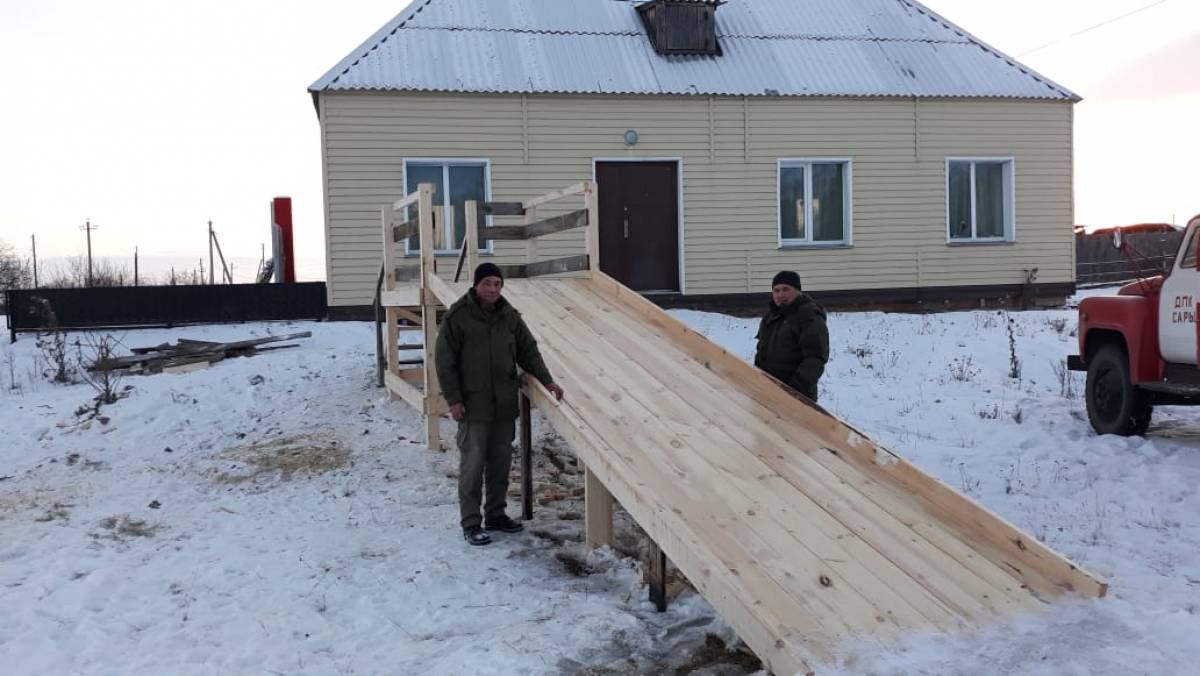 Кунашакский район: Горка на радость детям и взрослым.