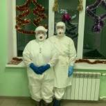 Яшкульские партийцы украсили ковид-госпиталь