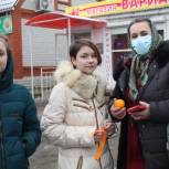 Касторенские единороссы приняли участие в акции «Оранжевая нить»