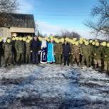 В Беловском районе поздравили мобилизованных граждан с наступающим Новым годом