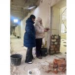 Ирина Ермакова проинспектировала ход ремонта учреждения социального обслуживания