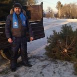 В Свободном Амурской области единороссы передали новогодние елки в соцучреждения