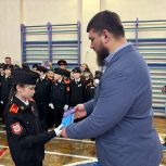 Единороссы поздравили юных кадетов с принятием присяги