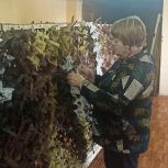 Галина Алёшина оказала содействие плавскому центру по изготовлению маскировочных сетей