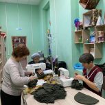 В селе Иглино волонтерский штаб им. М.М. Шаймуратова выступил с инициативой сшить балаклавы бойцам СВО