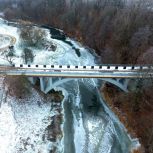 Завершен ремонт моста через реку Анграпа по проекту «Безопасные дороги»