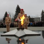 В День Героев Отечества в селе Гагино состоялось открытие мемориала воинам Великой Отечественной войны и зажжение Вечного огня