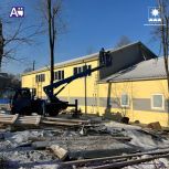 В Артёме завершается строительство модульного спортивного зала