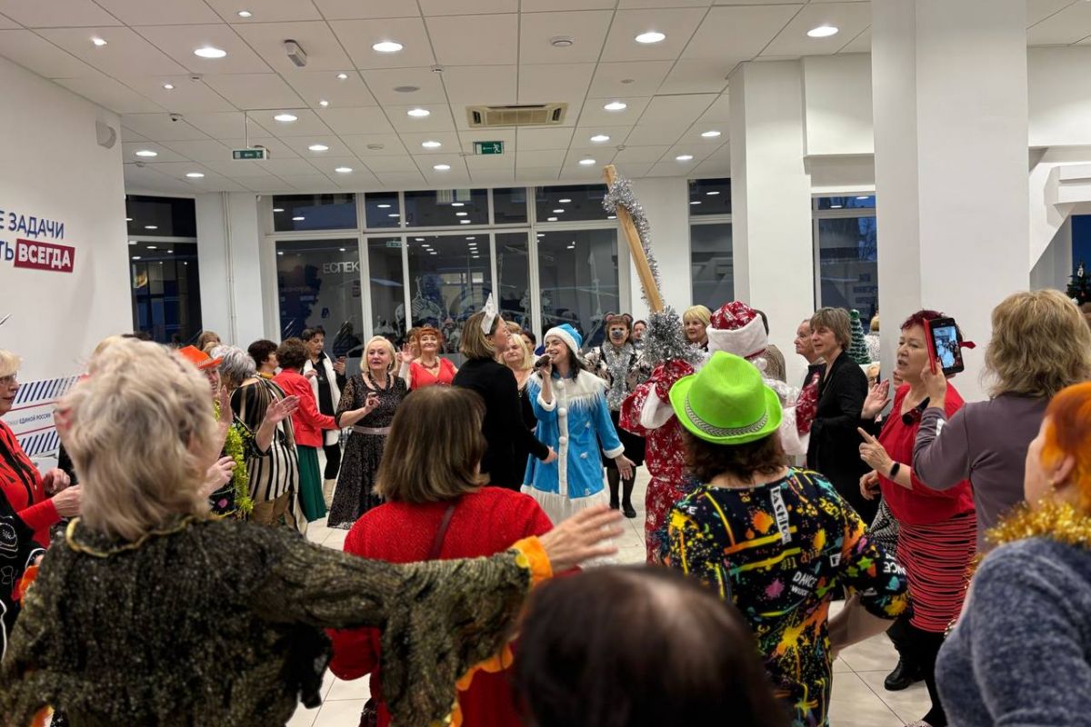 «Единая Россия» организовала для пожилых воронежцев новогодний праздник