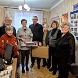 «Единая Россия» накануне Дня добровольца передала Совету ветеранов Ленинского района города Тамбова компьютерную технику