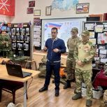 В рамках проекта «Патриоты земли Тульской» школьники пообщались с участниками СВО