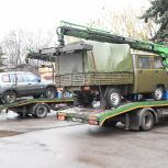 Делегация «Единой России» из Новомосковска Тульской области передала гумпомощь в Первомайск