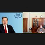Сергей Кривоносов провел онлайн-совещание с ректором РГУТиСа Александром Федулиным