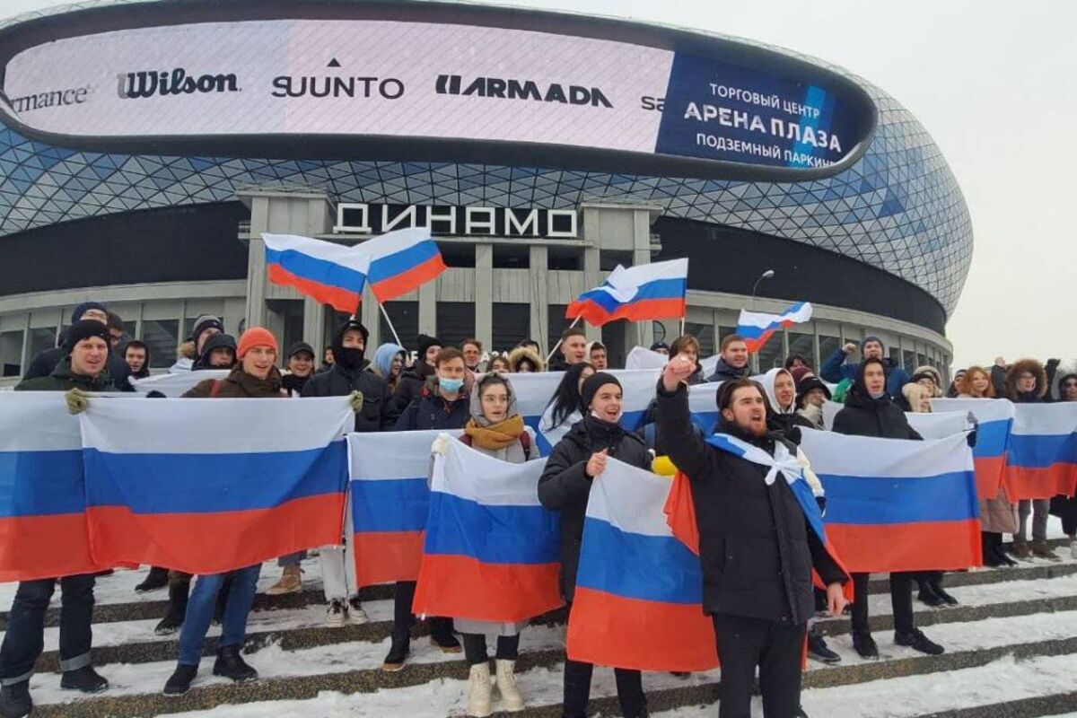 В Северном округе Москвы прошел флешмоб в поддержку Олимпийской сборной  России