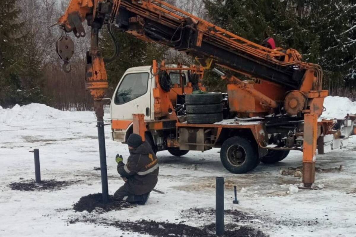 В селе Пичевка Белинского района началась установка нового модульного  фельдшерско – акушерского пункта