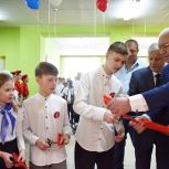 В Купинском районе при поддержке «Единой России» реконструировали школьный спортзал