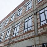 В строящейся школе на улице Чапаева завершают планировку внутренних стен и перегородок