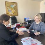 Марина Белькова обсудила с куркинцами вопросы социальной поддержки и гуманитарных акций