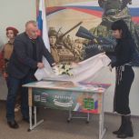 В Херсонской области по проекту «Единой России» открыли 15-ю «Парту Героя»