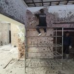 Ремонт в лагере "Волынь"