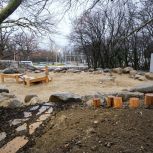 В Алупке продолжаются работы по благоустройству парка по Народной программе