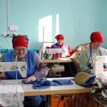 В деревне Испуханы Ядринского округа изготавливают пончо с защитой от тепловизора