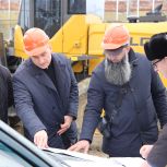 Адлан Динаев проинспектировал строительство новой Центральной районной больницы в Ачхой-Мартане