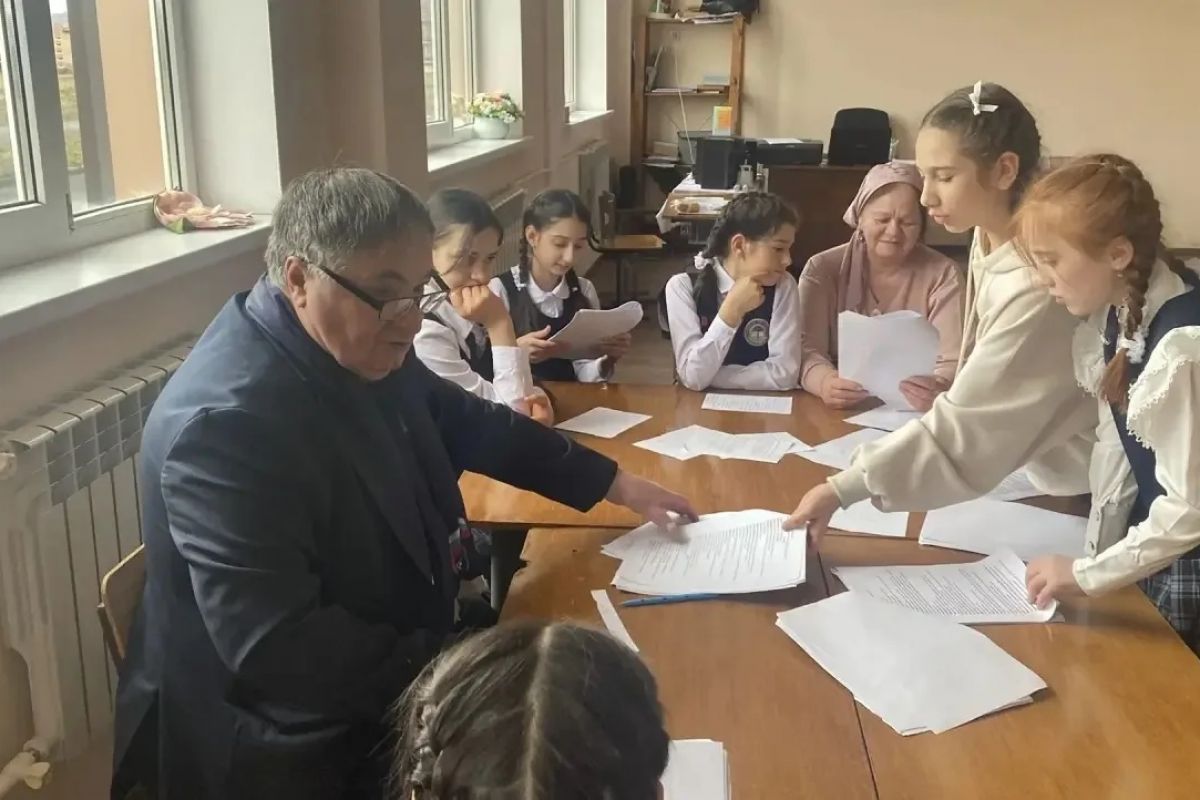 В школе № 16 города Малгобек состоялась репетиция детского спектакля «Буратино»