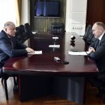 Сергей Голубев провел рабочую встречу с председателем Ассоциации «Совет муниципальных образований Тверской области» Сергеем Журавлевым