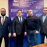 Вологжанин - боец СВО принят в ряды сторонников партии «Единая Россия»