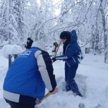 В Ковдоре «Единая Россия» поддержала акцию «Снежная вахта»