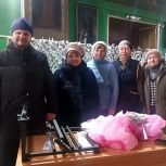 Галина Алёшина встретилась в волонтёрами – прихожанами храма в Плавске