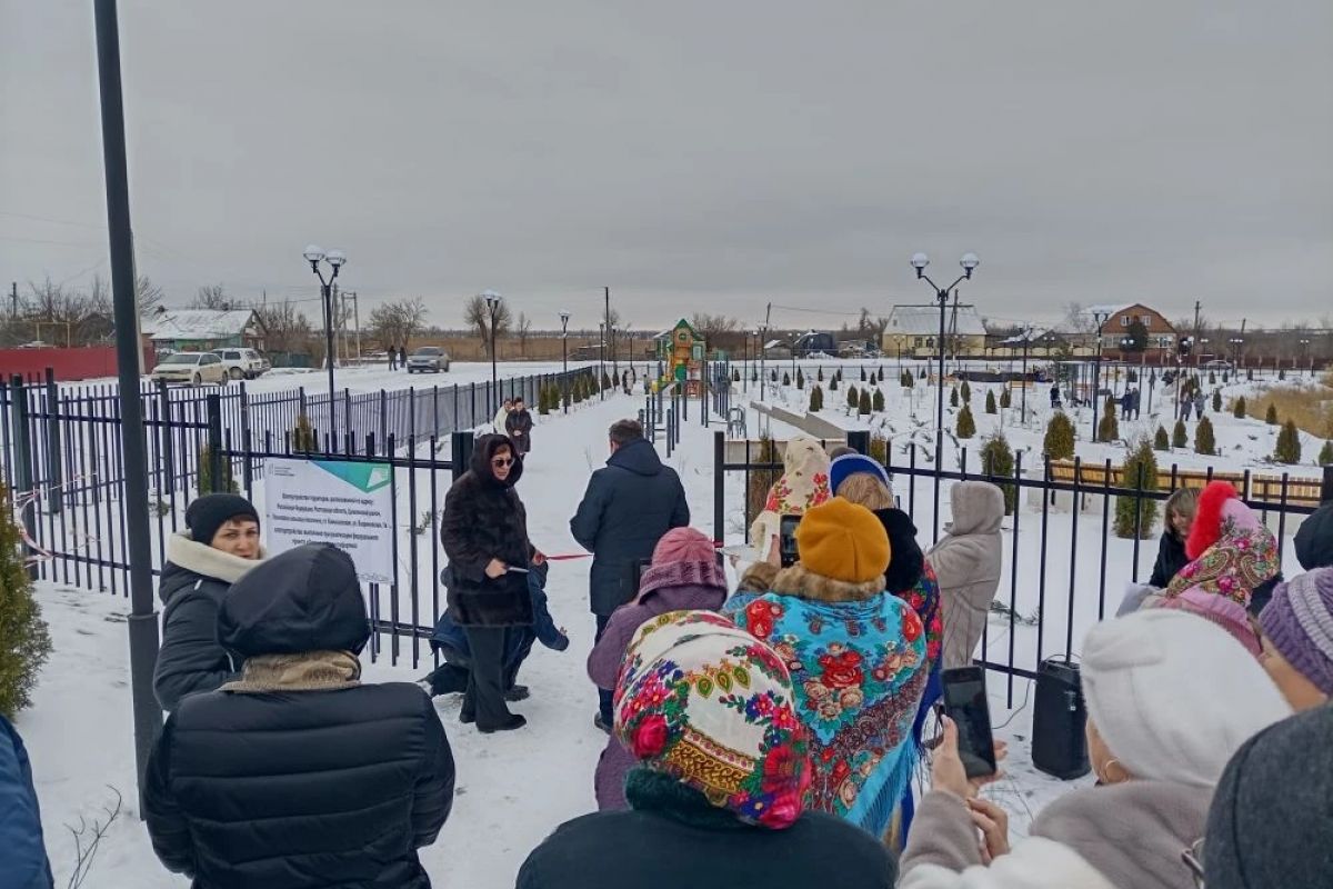 При поддержке «Единой России» в Цимлянском районе завершено благоустройство Бекреневского источника