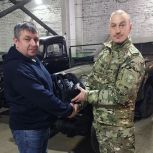 Кемеровский единоросс передал участникам СВО прицел