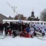 В хоккей играли настоящие мужчины